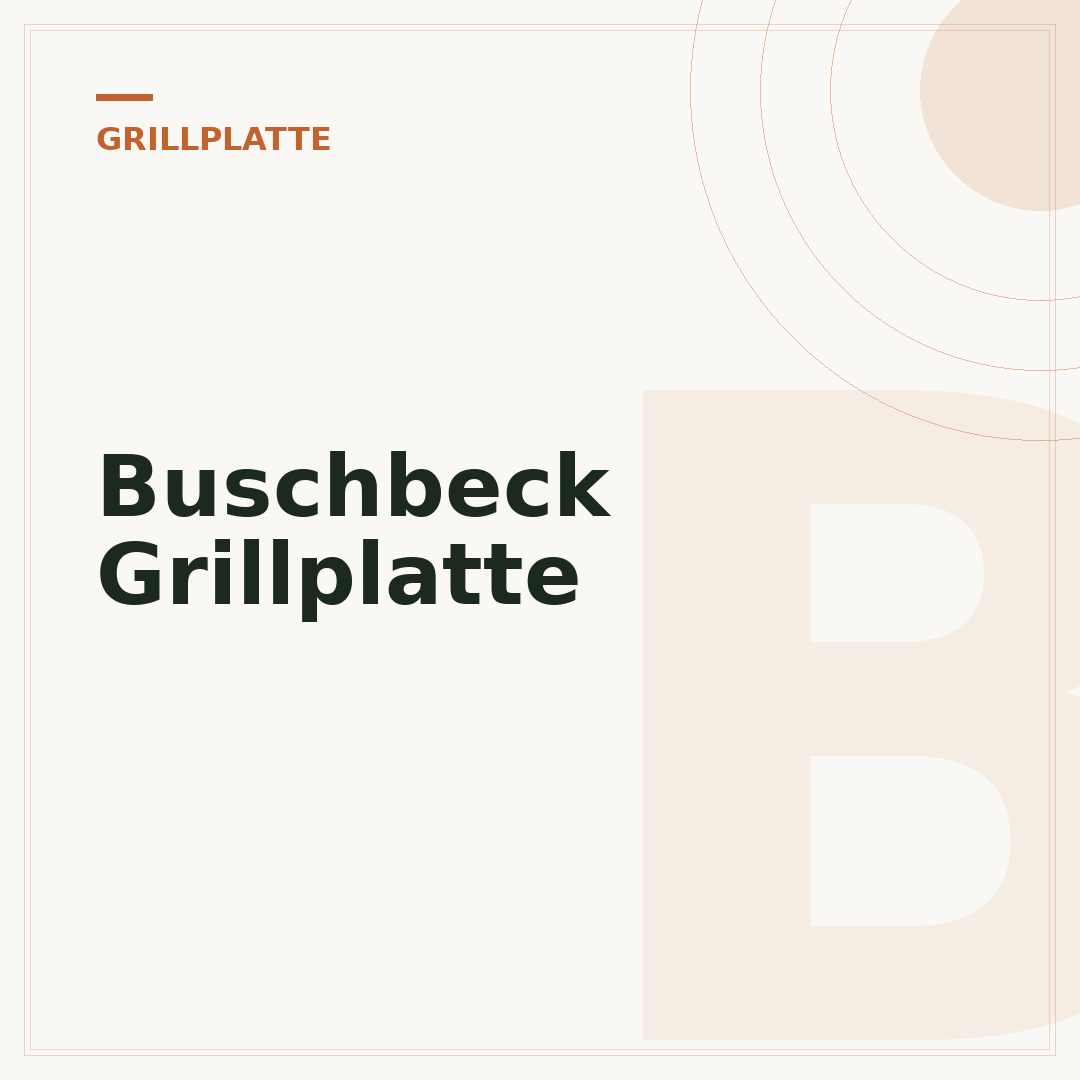 Buschbeck Grillplatte