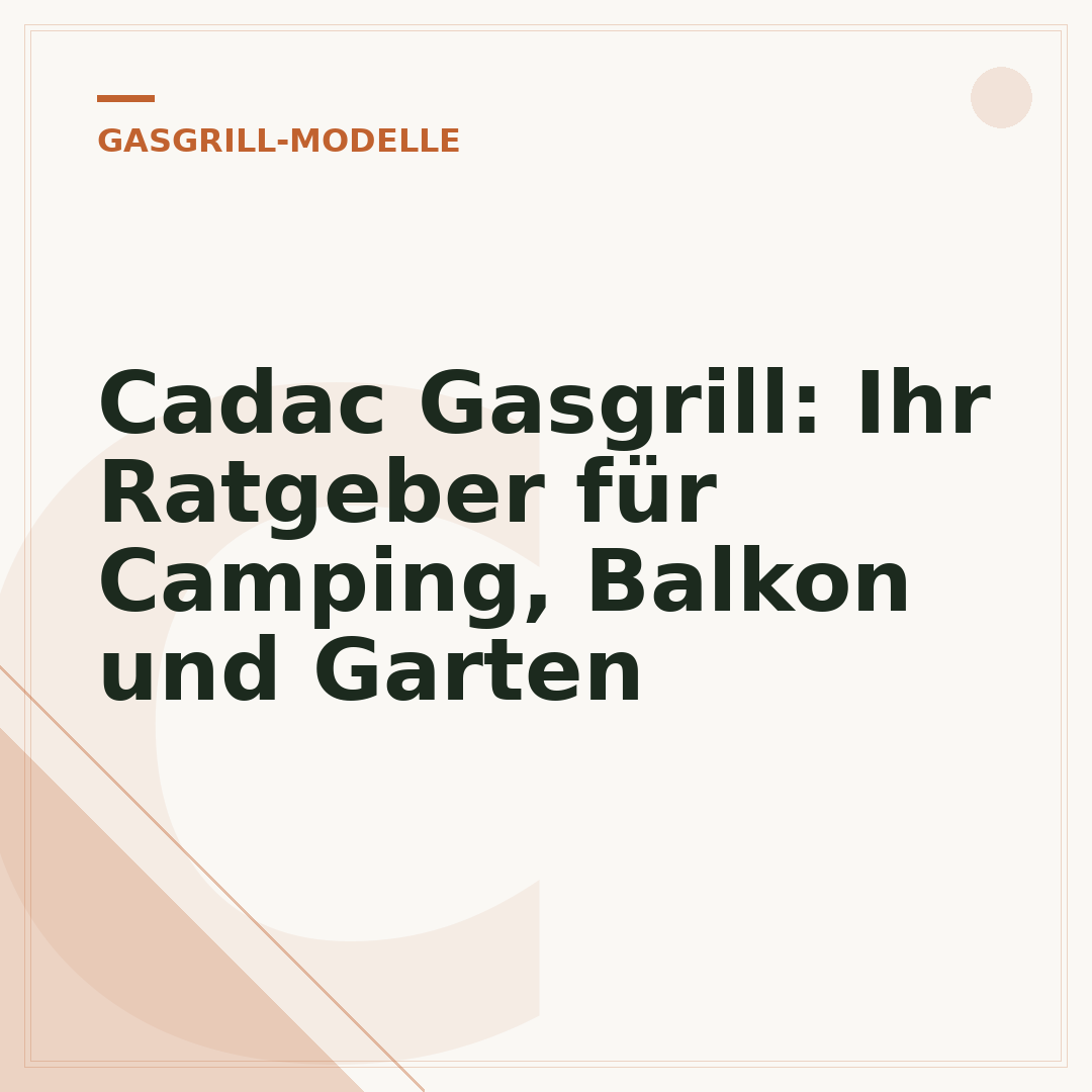 Cadac Gasgrill: Ihr Ratgeber für Camping, Balkon und Garten