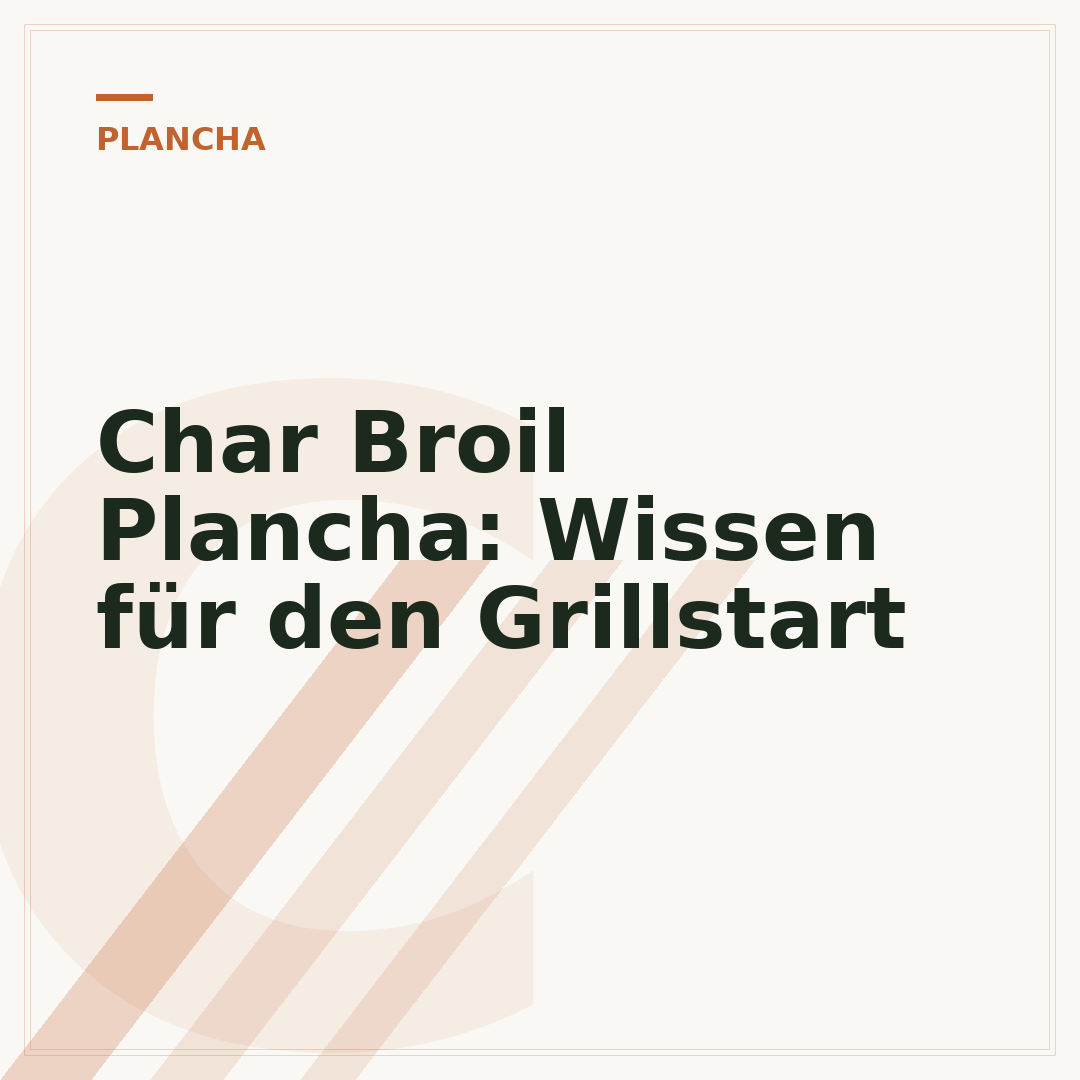 Char Broil Plancha: Wissen für den Grillstart