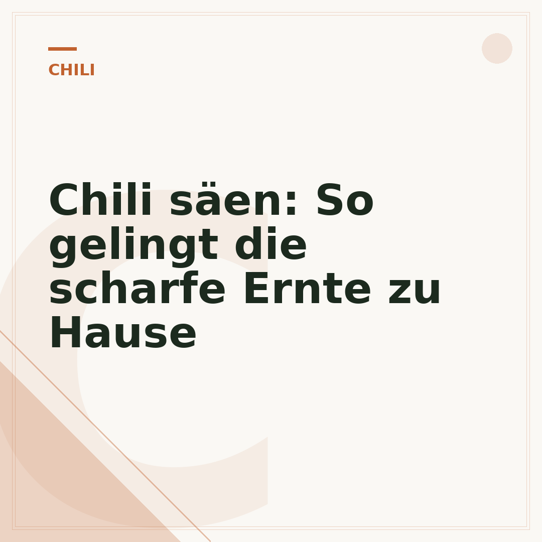 Chili säen: So gelingt die scharfe Ernte zu Hause