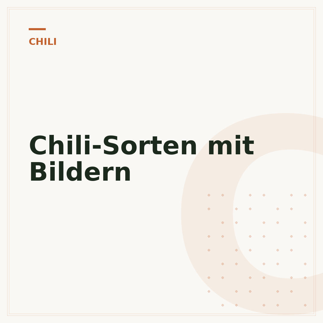 Chili-Sorten mit Bildern