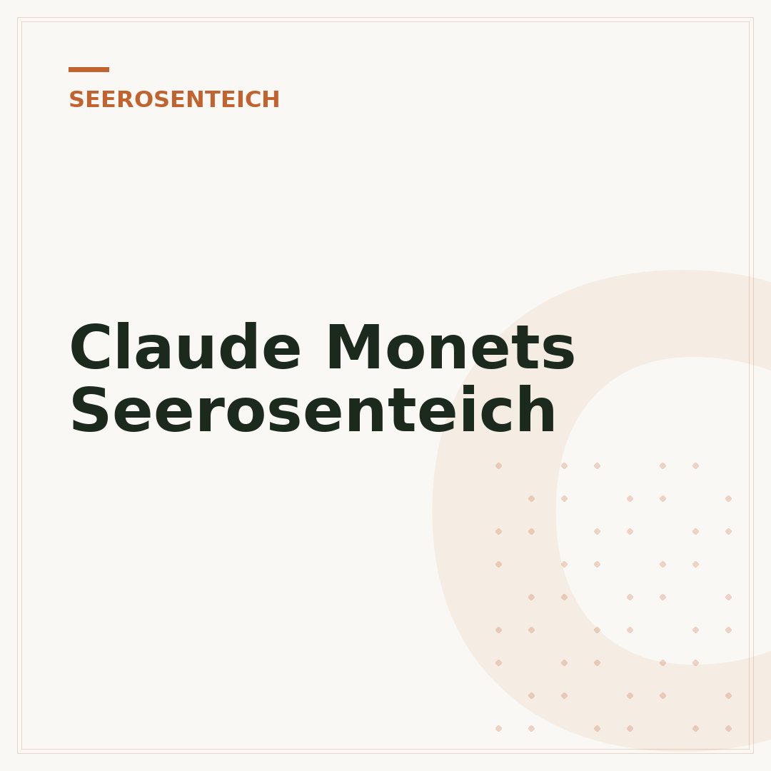 Claude Monets Seerosenteich