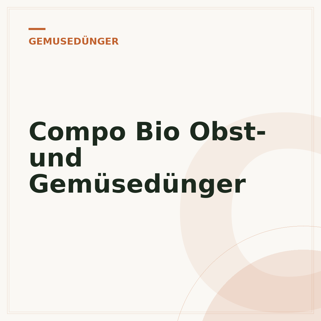 Compo Bio Obst- und Gemüsedünger