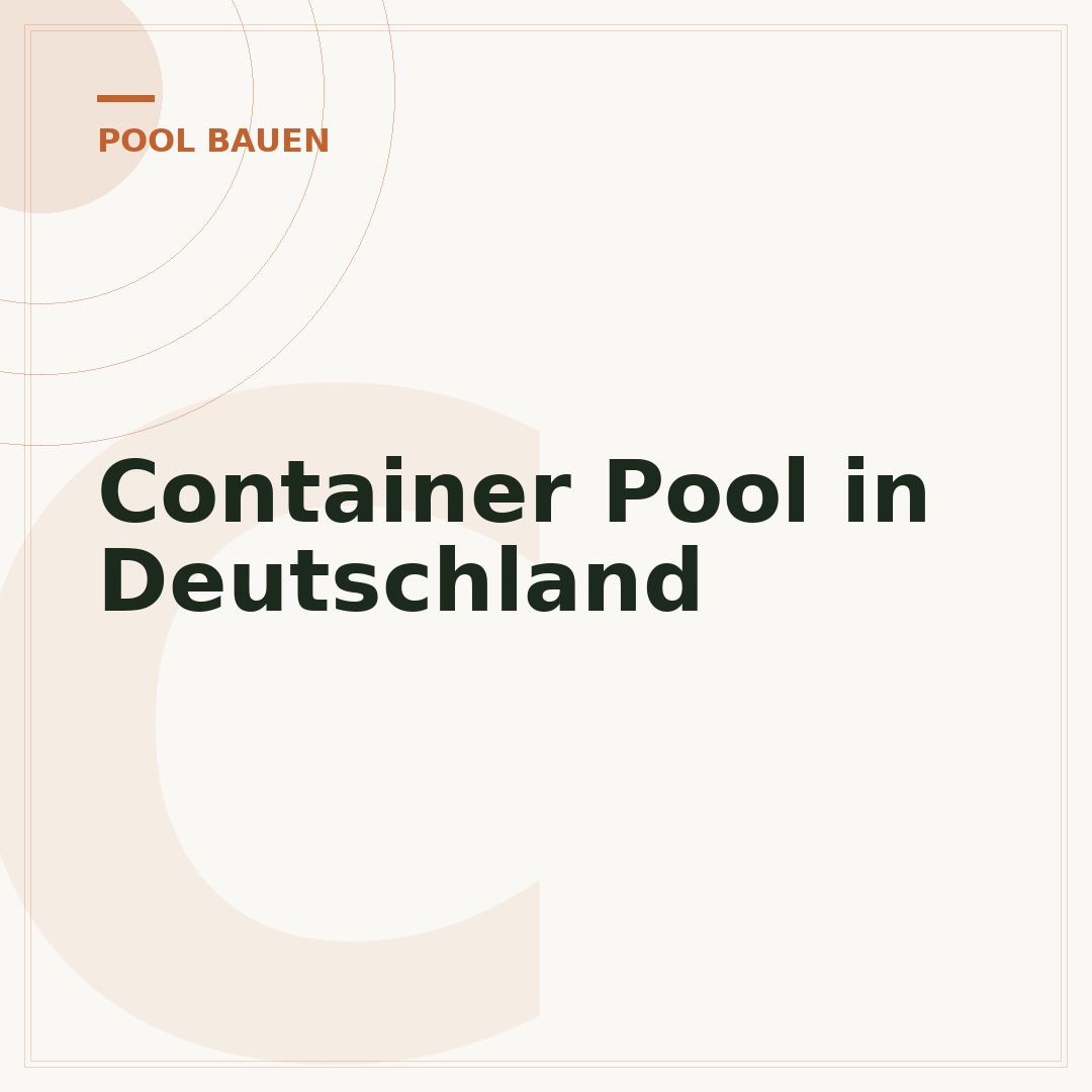 Container Pool in Deutschland