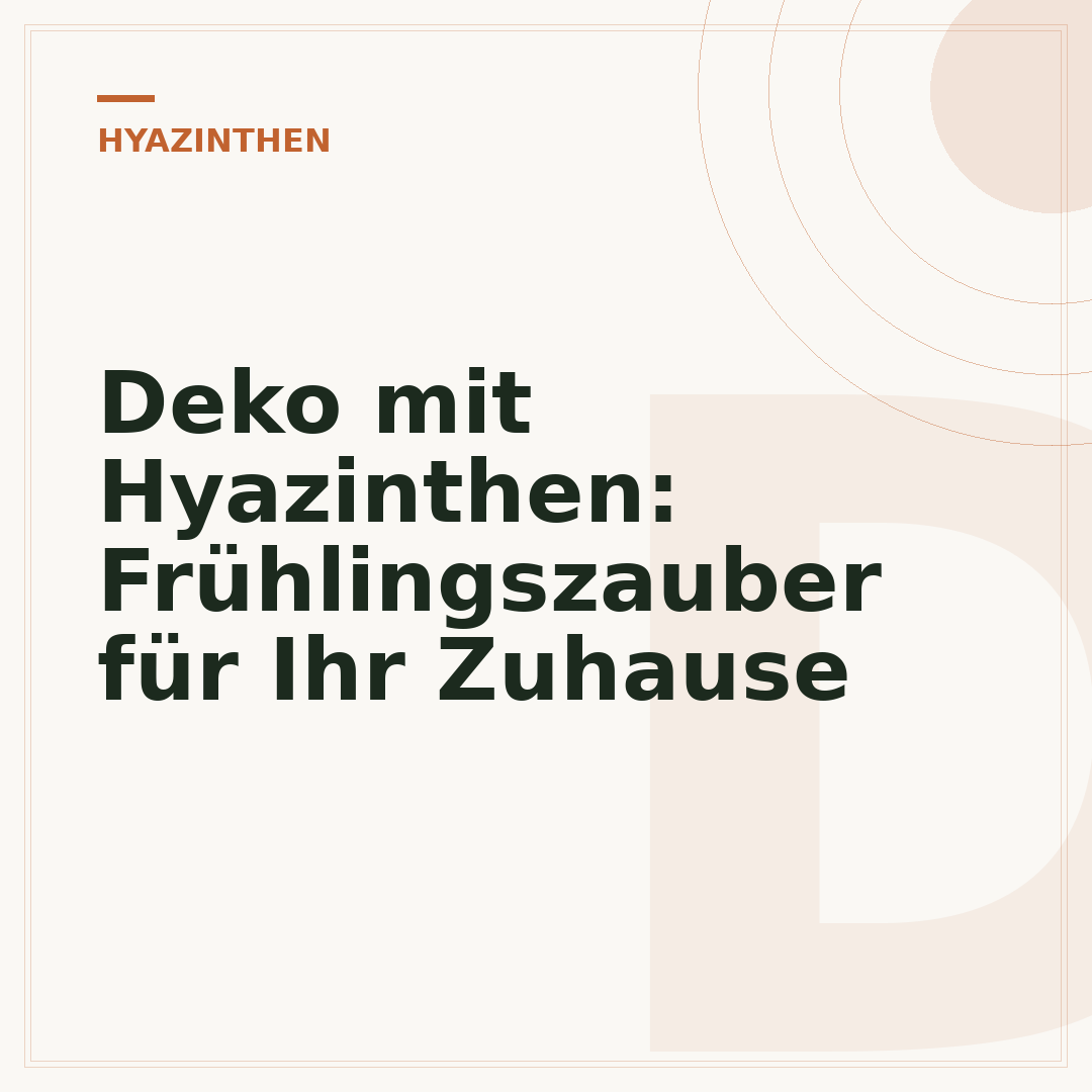 Deko mit Hyazinthen: Frühlingszauber für Ihr Zuhause