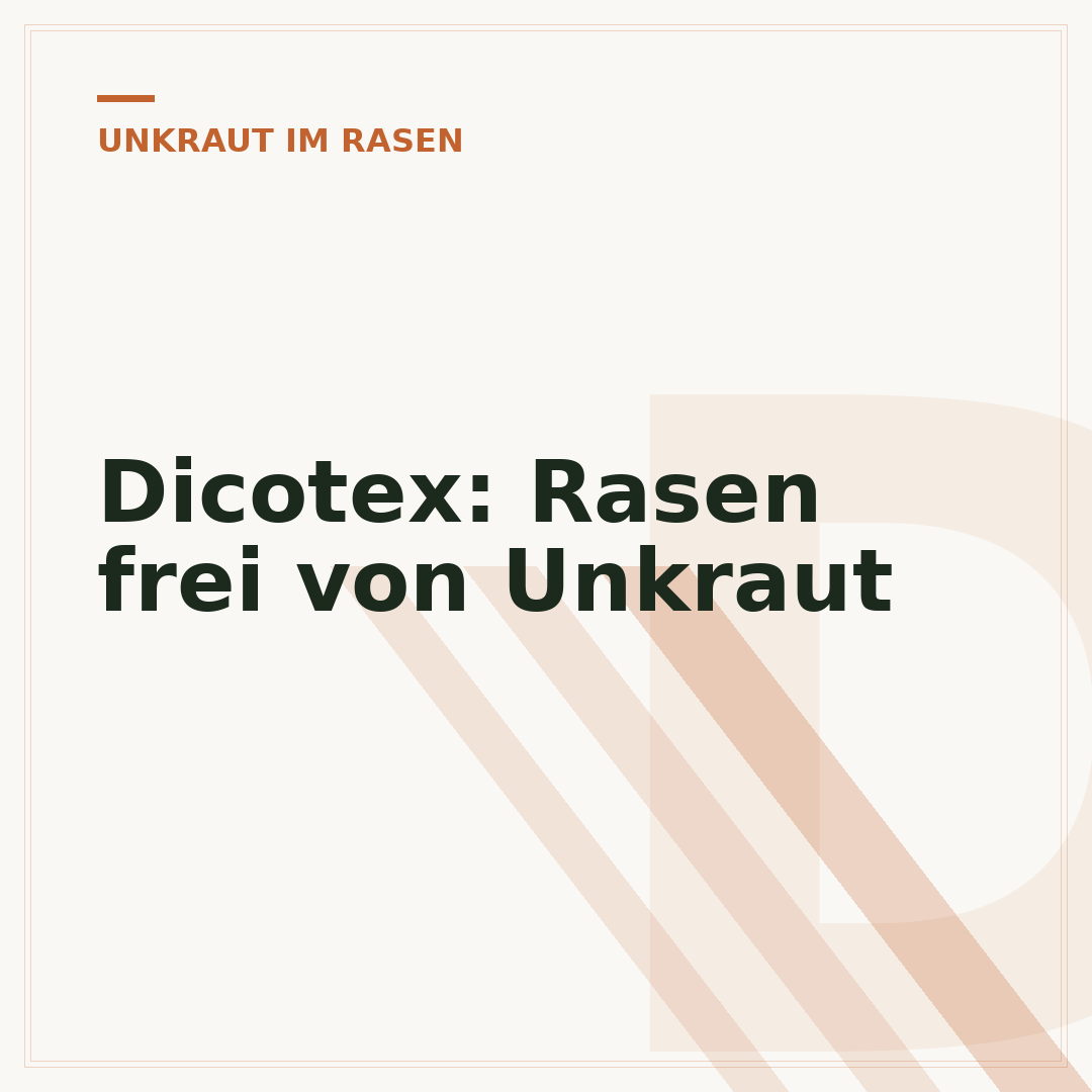 Dicotex: Rasen frei von Unkraut