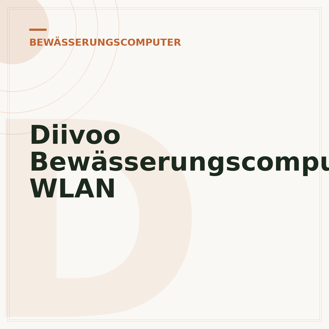Diivoo Bewässerungscomputer WLAN
