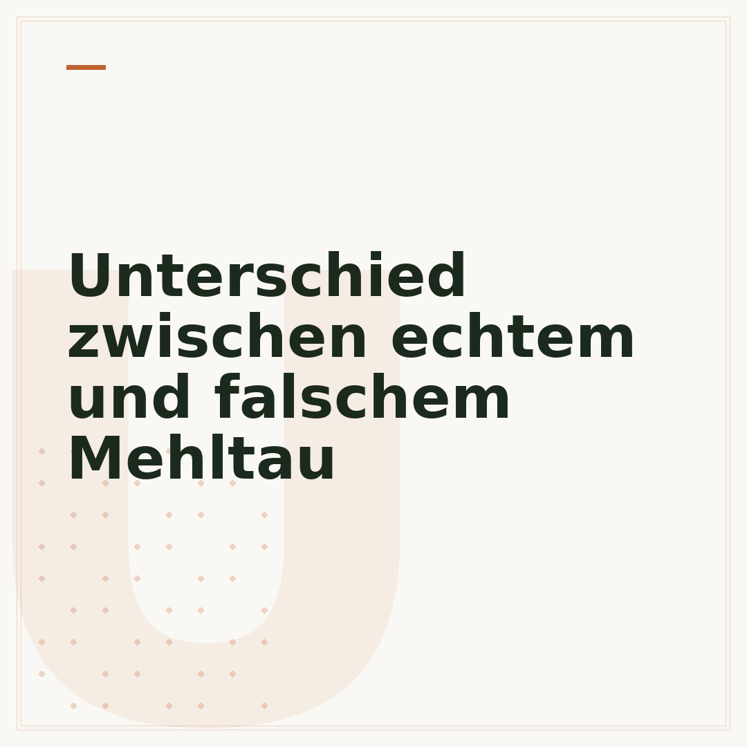Unterschied zwischen echtem und falschem Mehltau