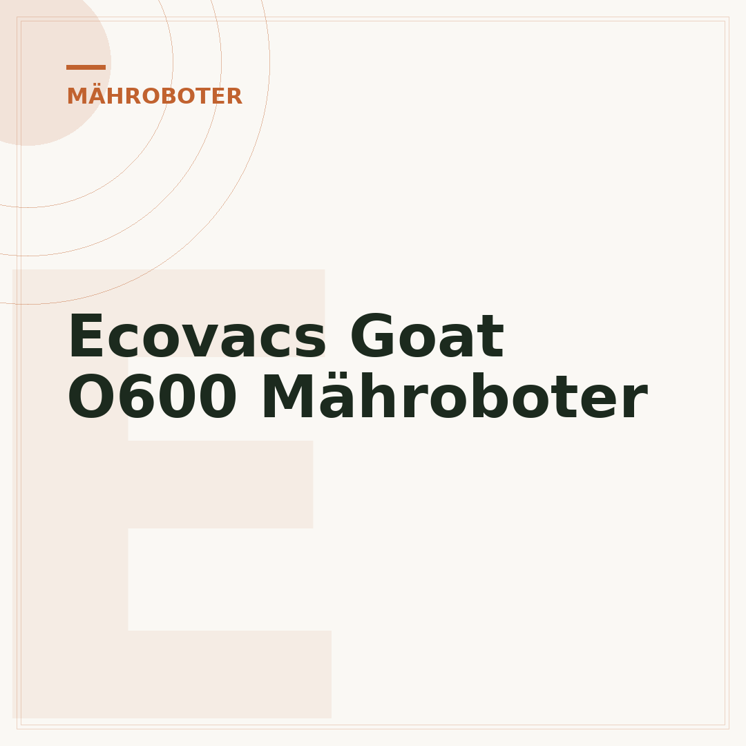 Ecovacs Goat O600 Mähroboter