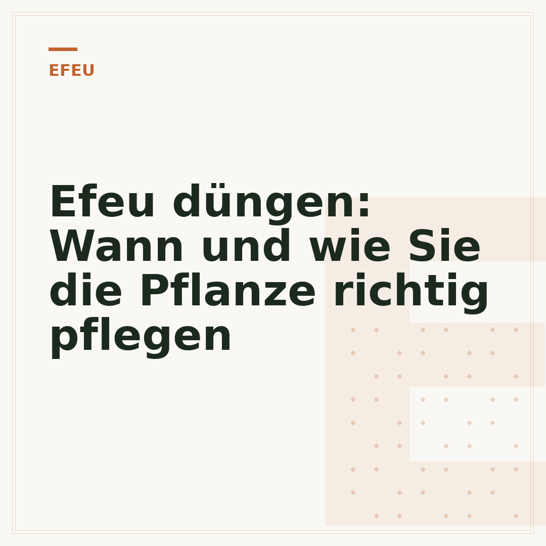 Efeu düngen: Wann und wie Sie die Pflanze richtig pflegen