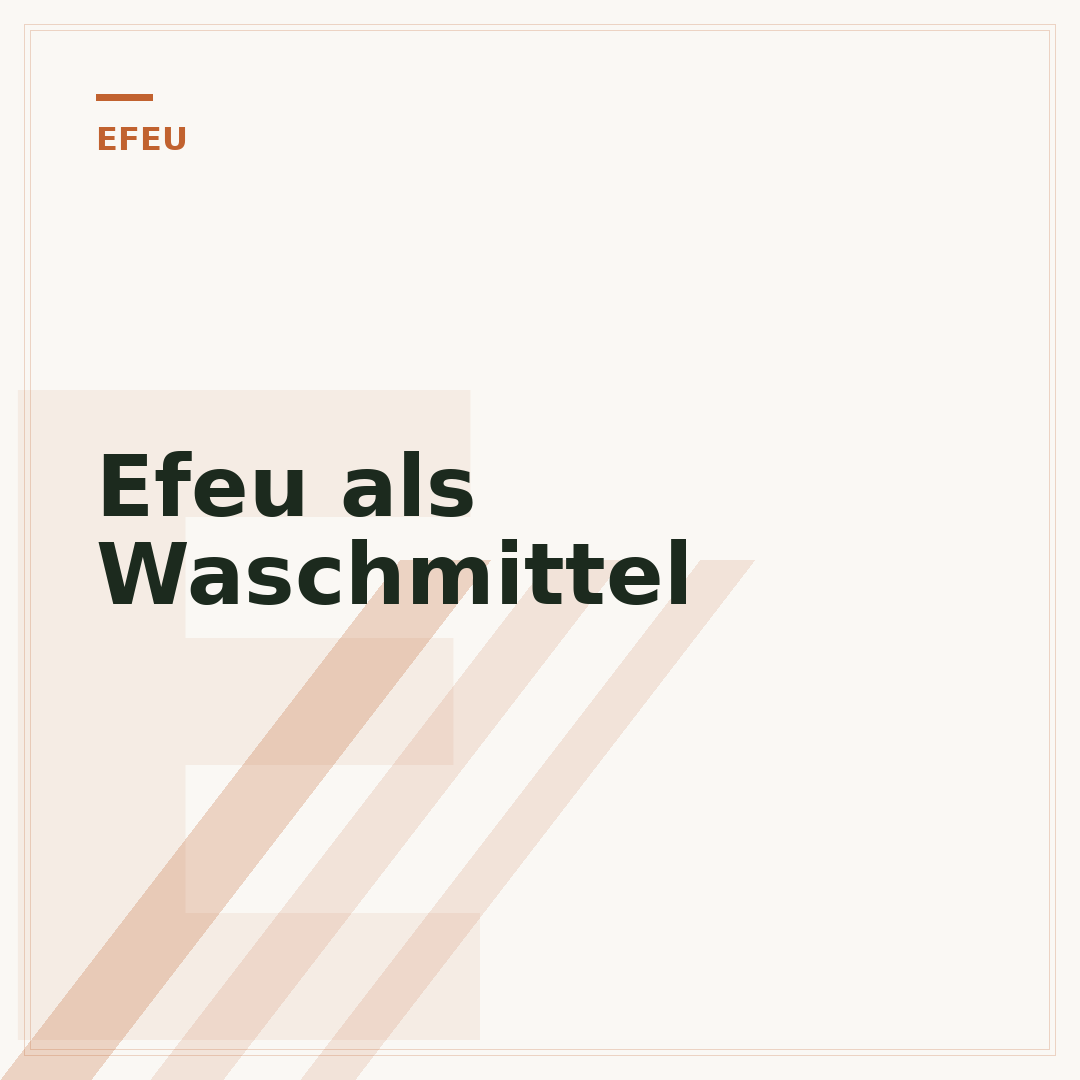 Efeu als Waschmittel