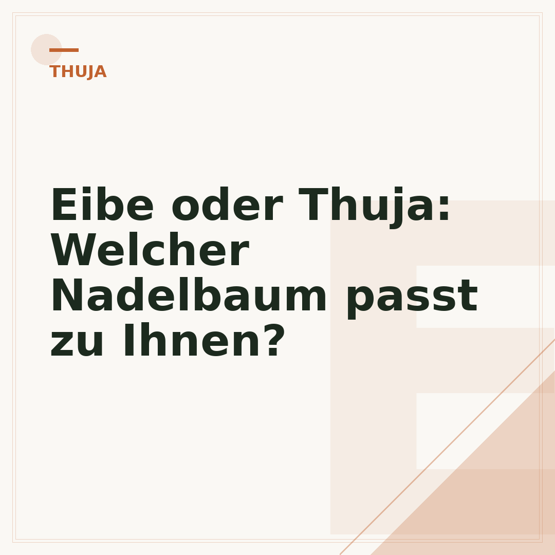 Eibe oder Thuja: Welcher Nadelbaum passt zu Ihnen?
