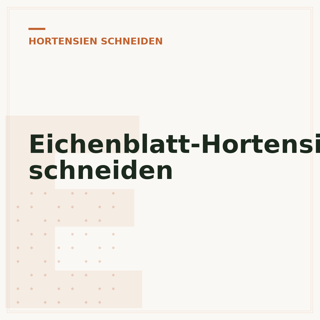 Eichenblatt-Hortensie schneiden