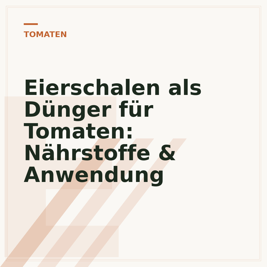 Eierschalen als Dünger für Tomaten: Nährstoffe & Anwendung