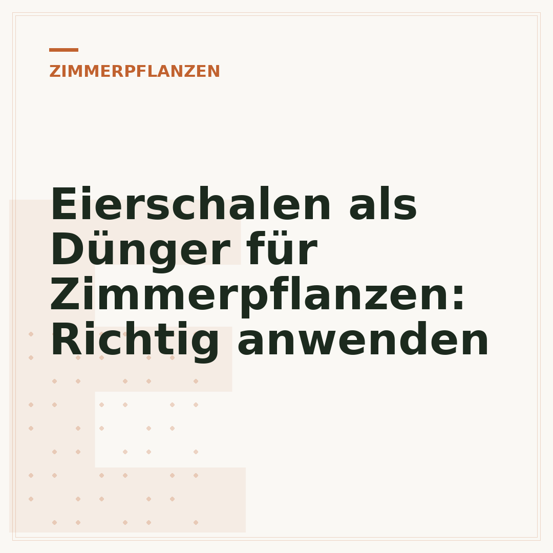 Eierschalen als Dünger für Zimmerpflanzen: Richtig anwenden