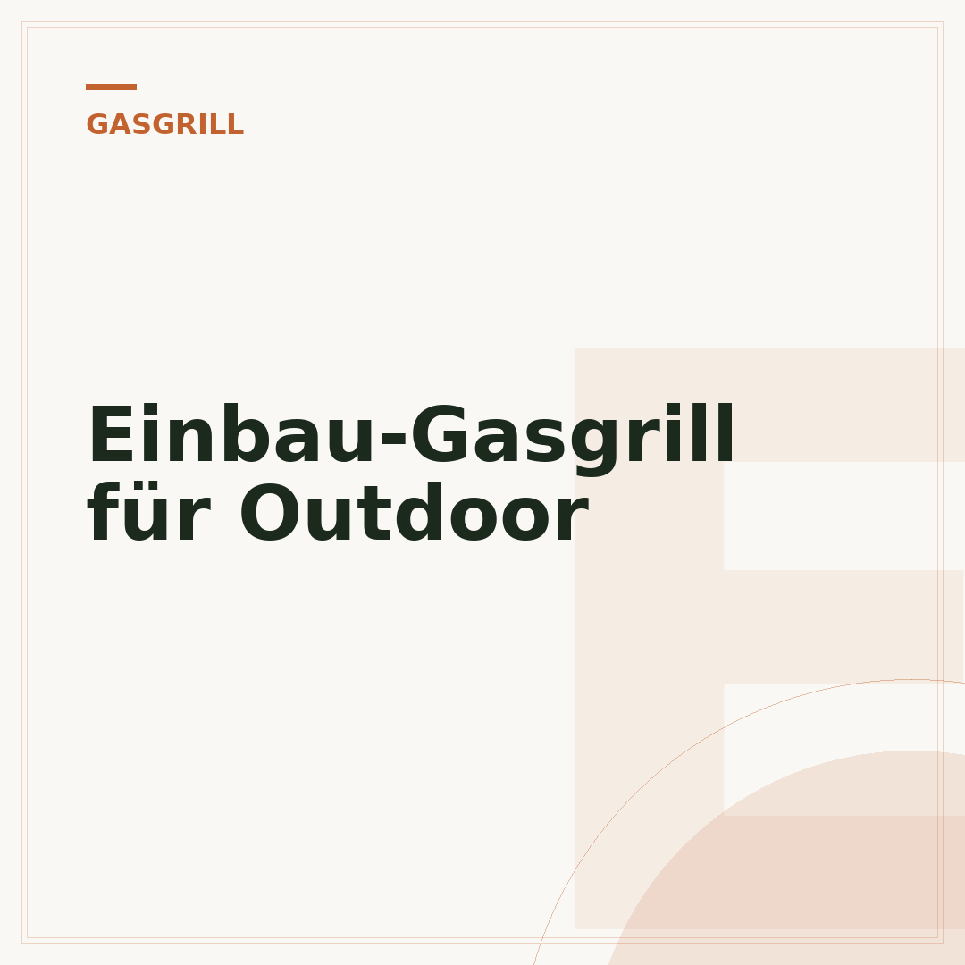 Einbau-Gasgrill für Outdoor