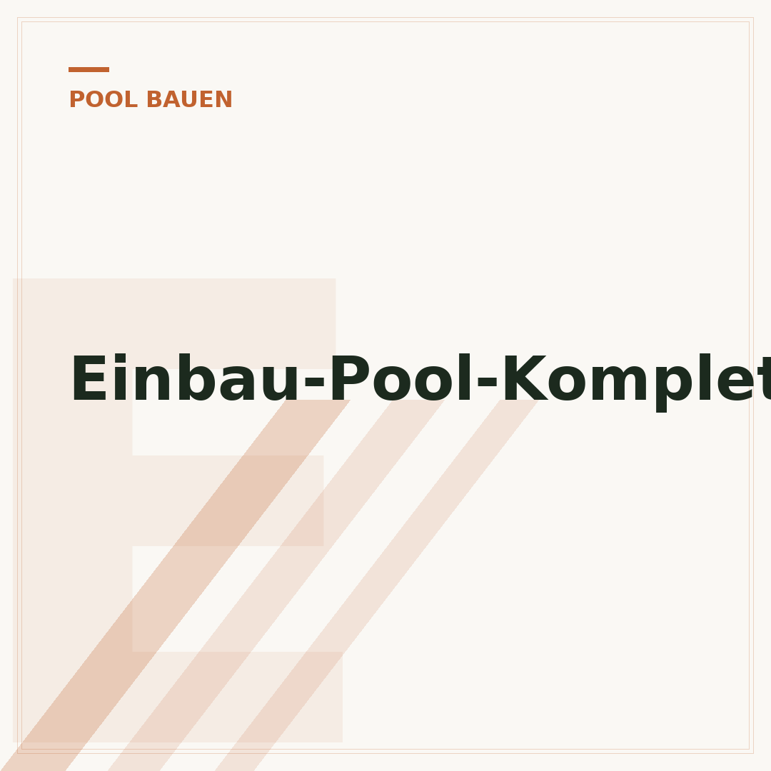 Einbau-Pool-Komplettset
