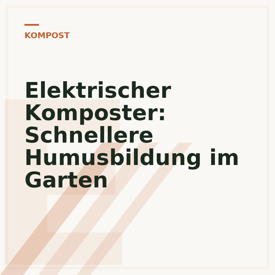 Elektrischer Komposter: Schnellere Humusbildung im Garten