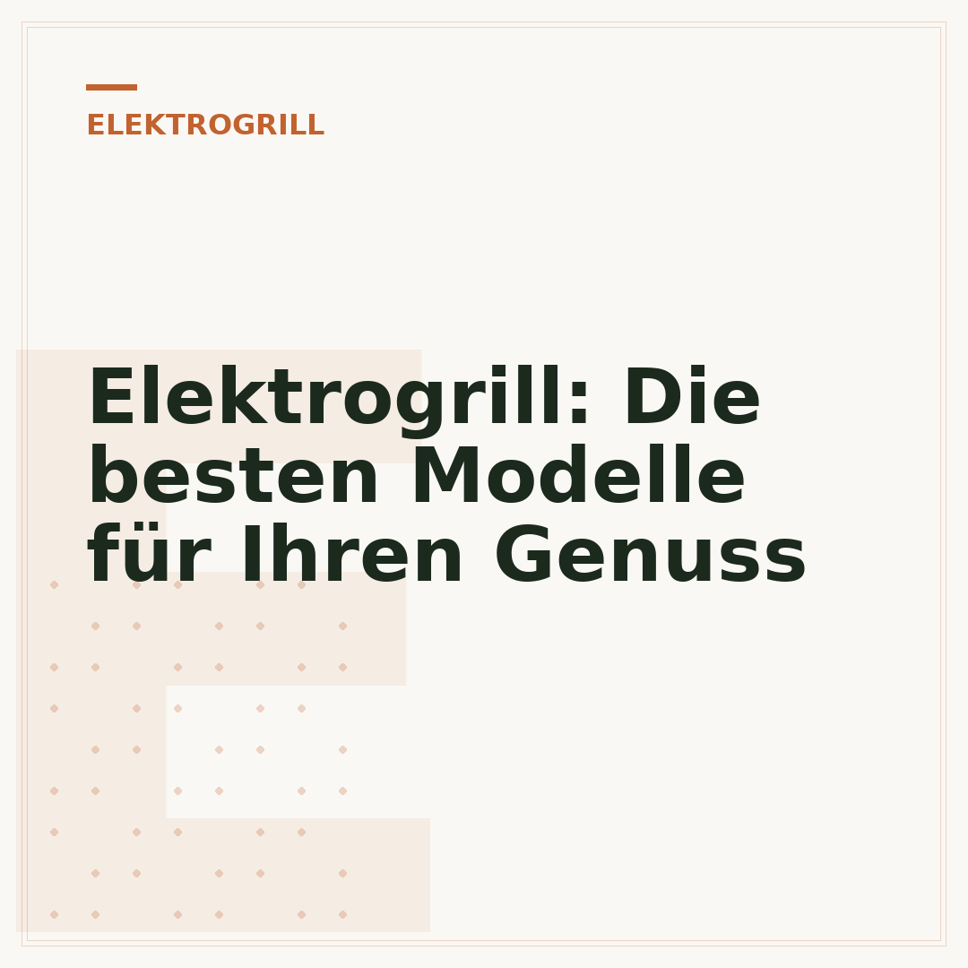 Elektrogrill: Die besten Modelle für Ihren Genuss