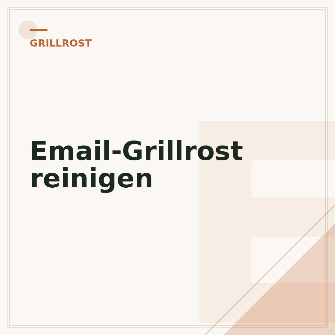 Email-Grillrost reinigen