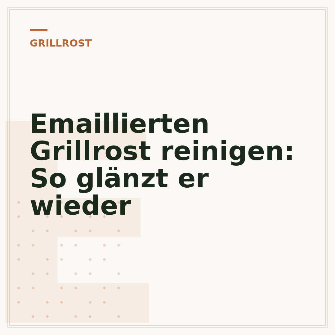 Emaillierten Grillrost reinigen: So glänzt er wieder