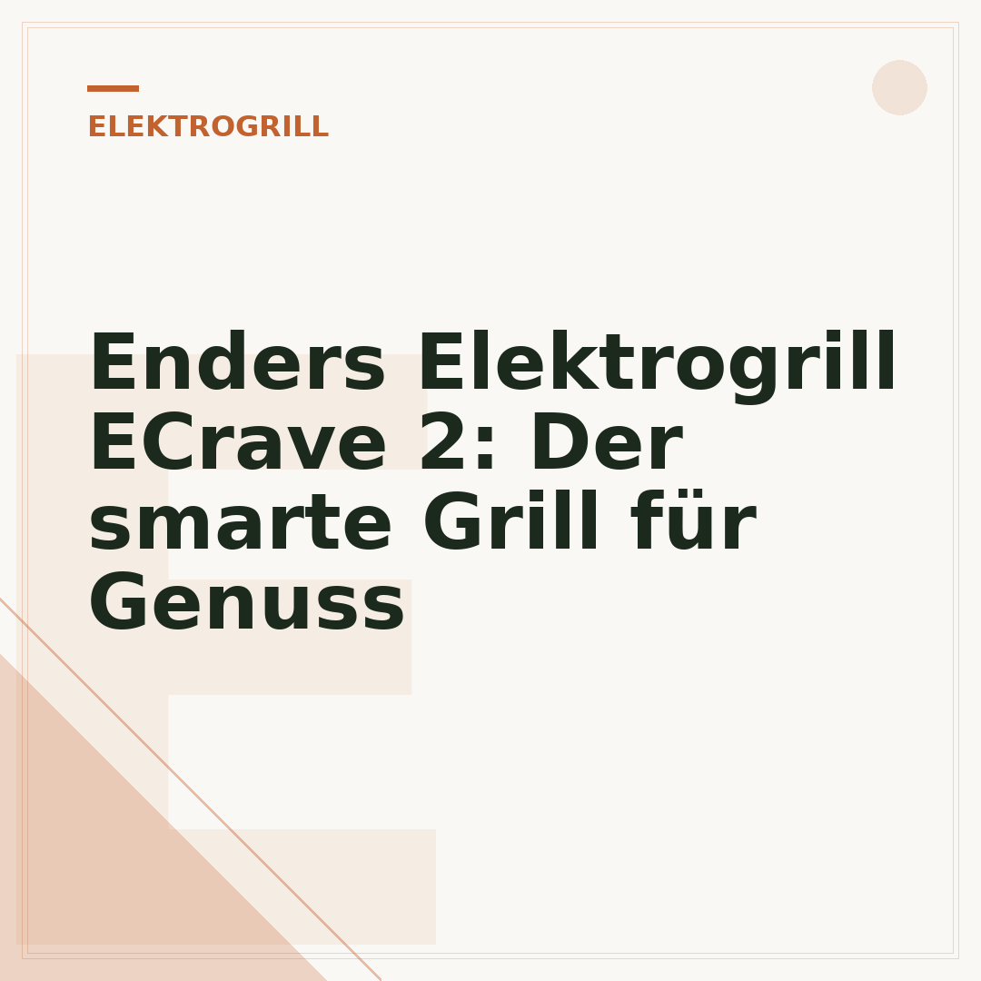 Enders Elektrogrill ECrave 2: Der smarte Grill für Genuss