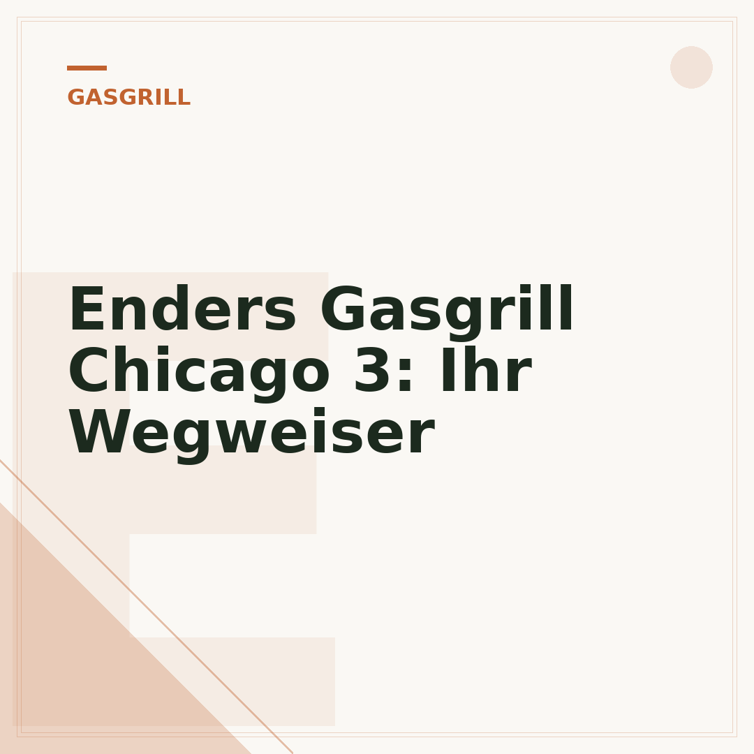 Enders Gasgrill Chicago 3: Ihr Wegweiser