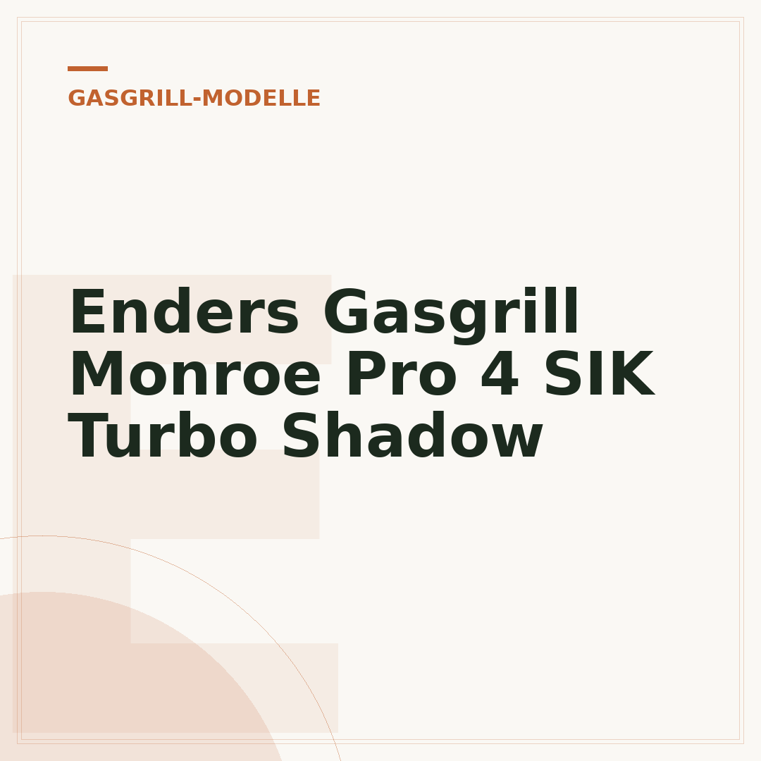 Enders Gasgrill Monroe Pro 4 SIK Turbo Shadow
