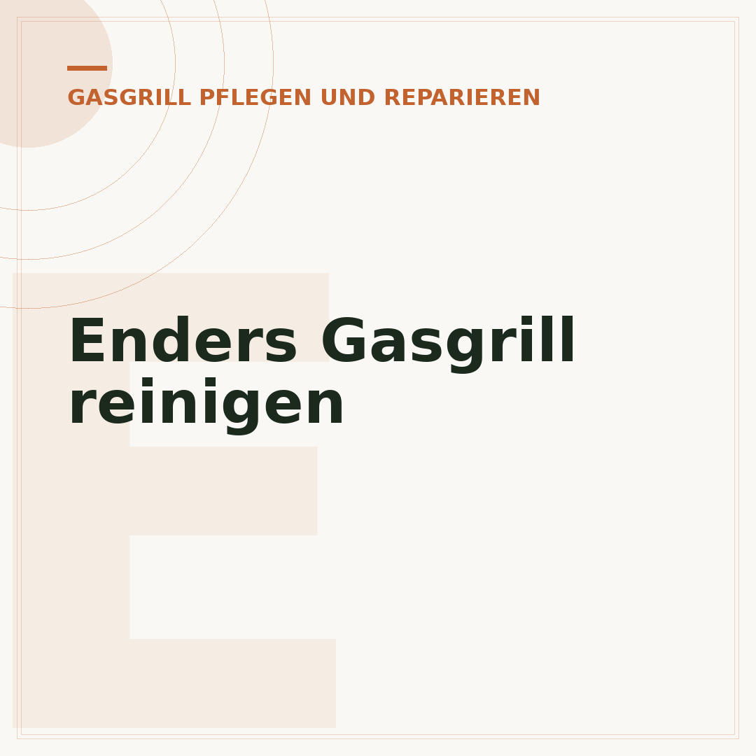 Enders Gasgrill reinigen