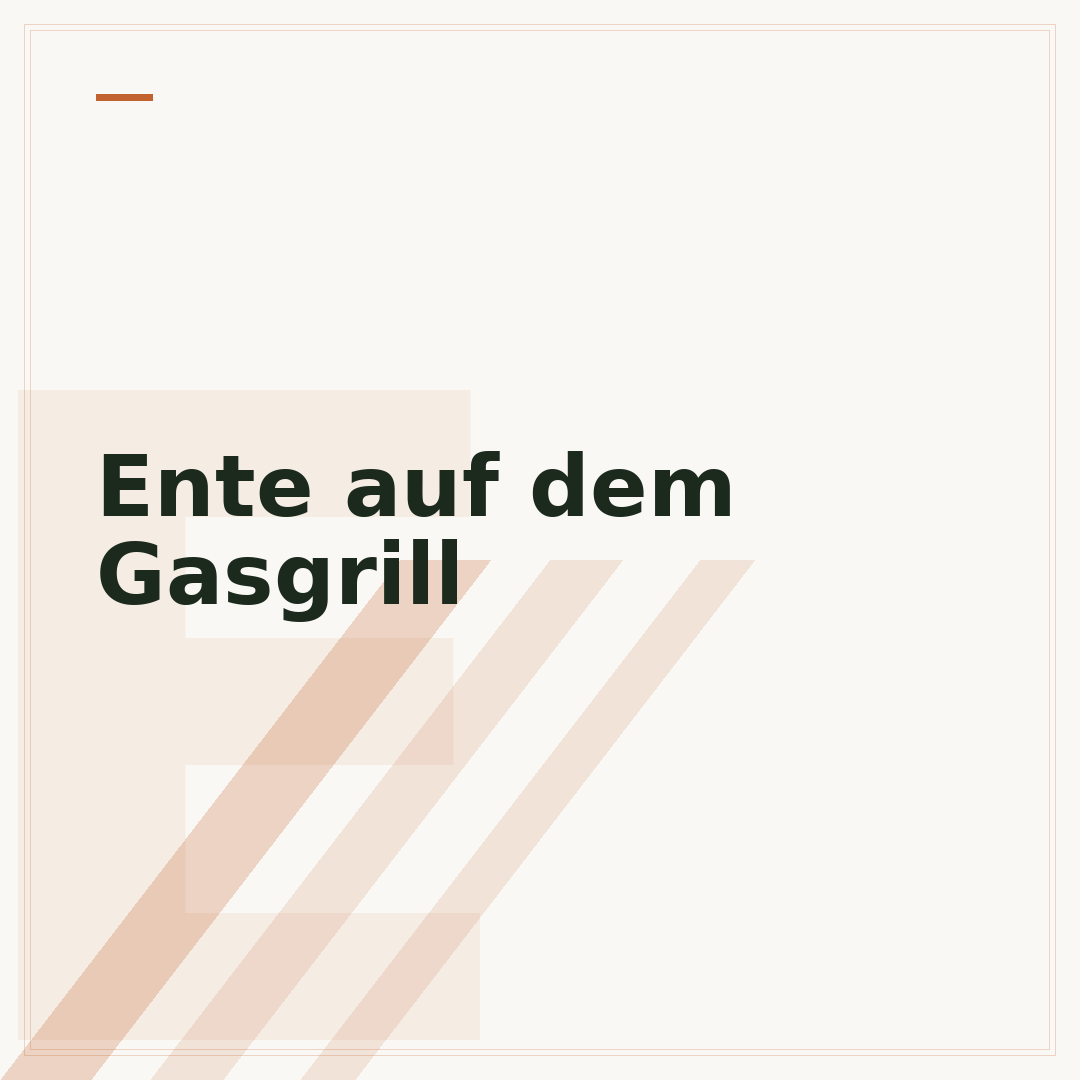 Ente auf dem Gasgrill