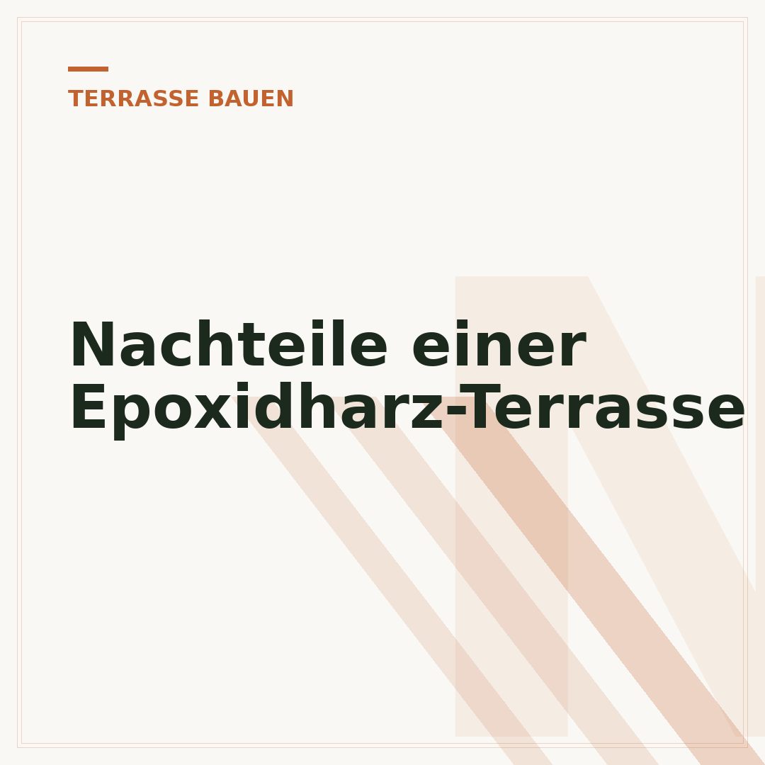 Nachteile einer Epoxidharz-Terrasse