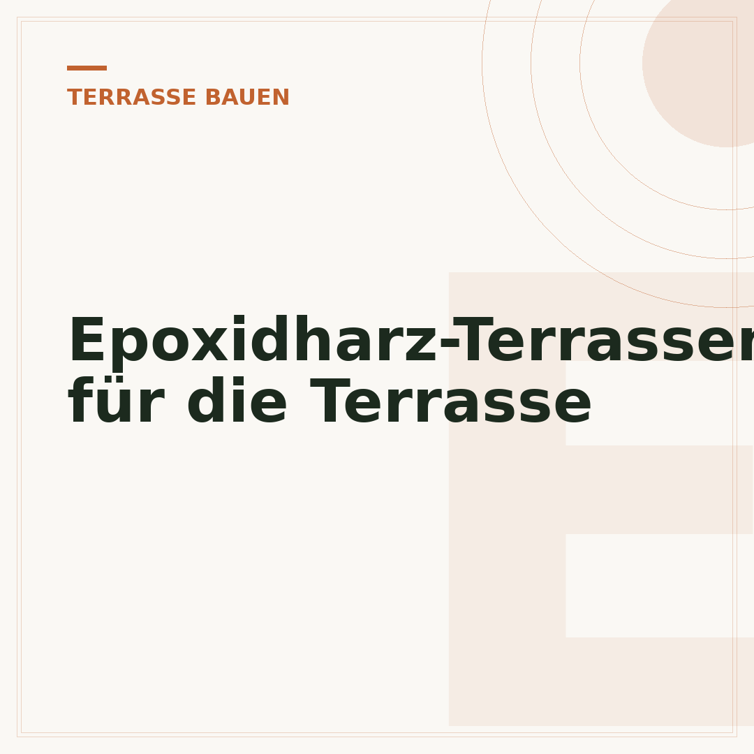 Epoxidharz-Terrassenbelag für die Terrasse
