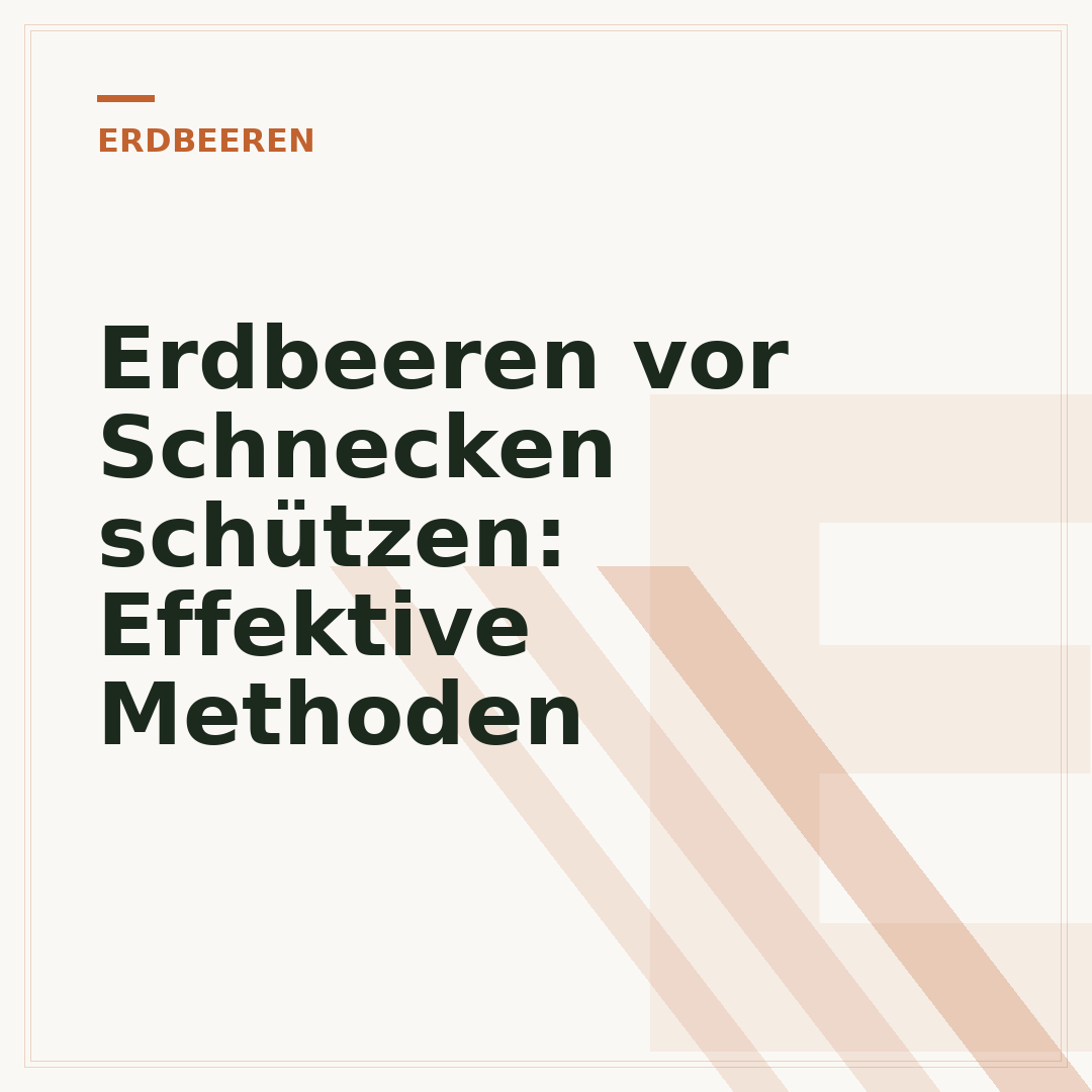 Erdbeeren vor Schnecken schützen: Effektive Methoden