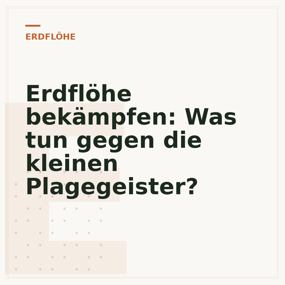 Erdflöhe bekämpfen: Was tun gegen die kleinen Plagegeister?