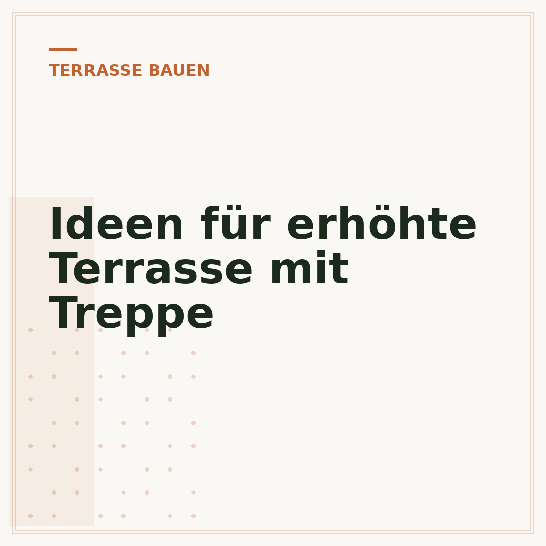 Ideen für erhöhte Terrasse mit Treppe