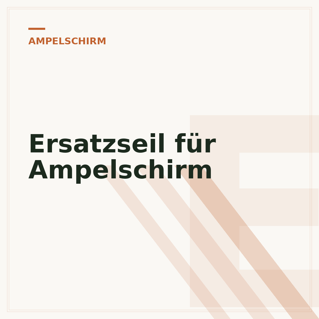 Ersatzseil für Ampelschirm