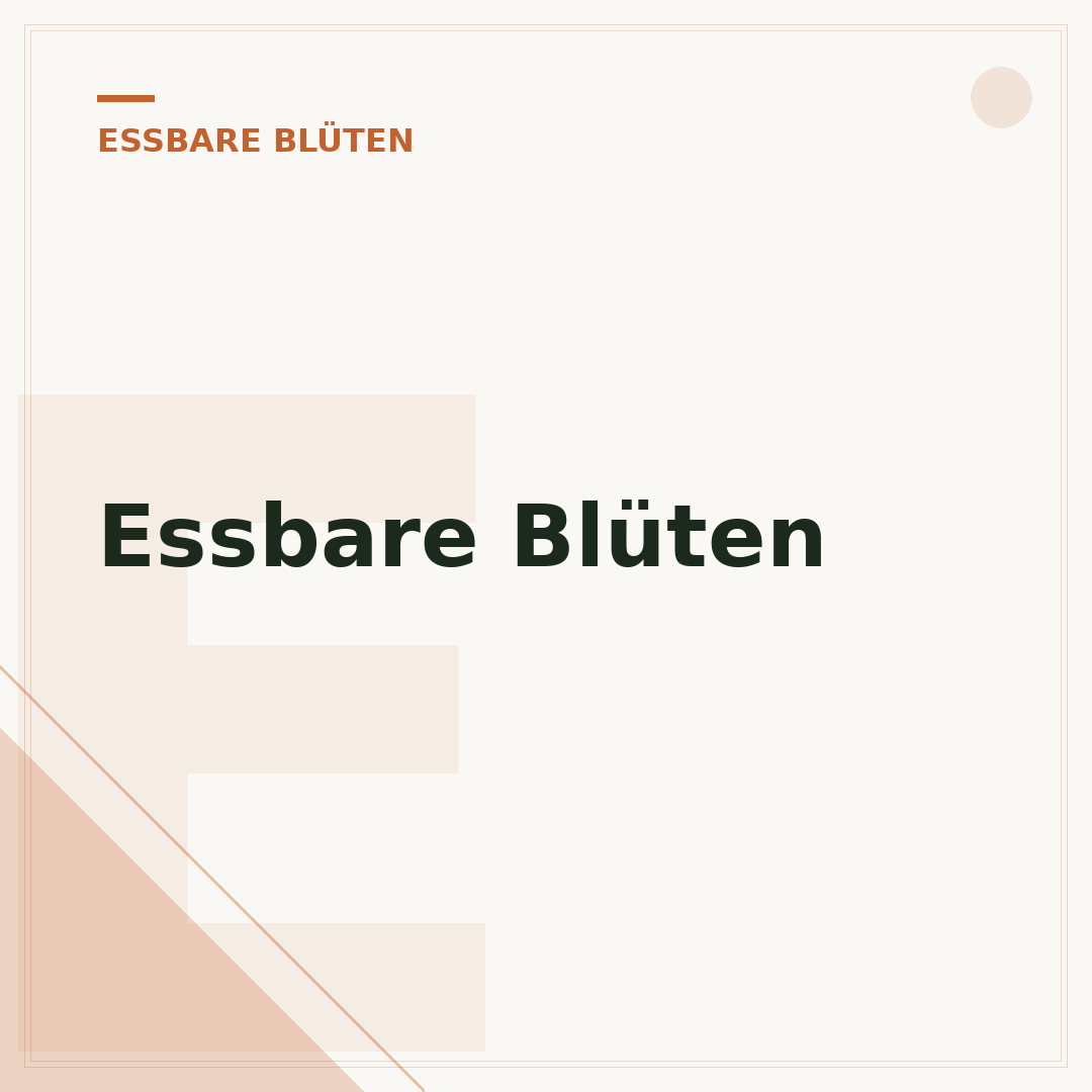 Essbare Blüten