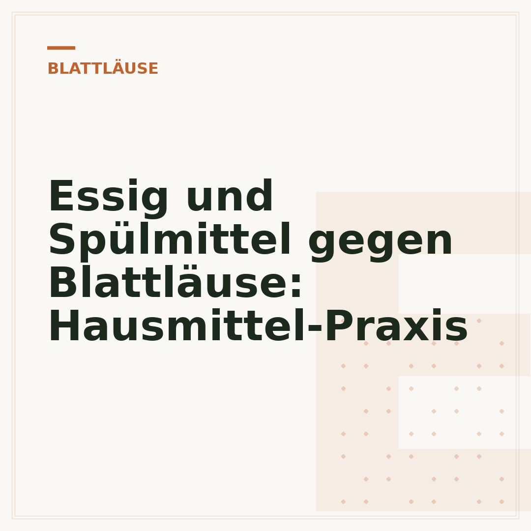 Essig und Spülmittel gegen Blattläuse: Hausmittel-Praxis