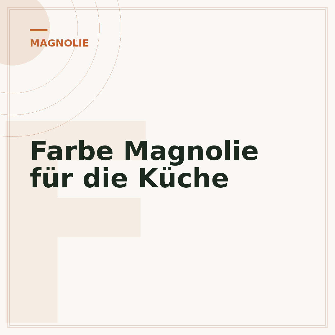 Farbe Magnolie für die Küche