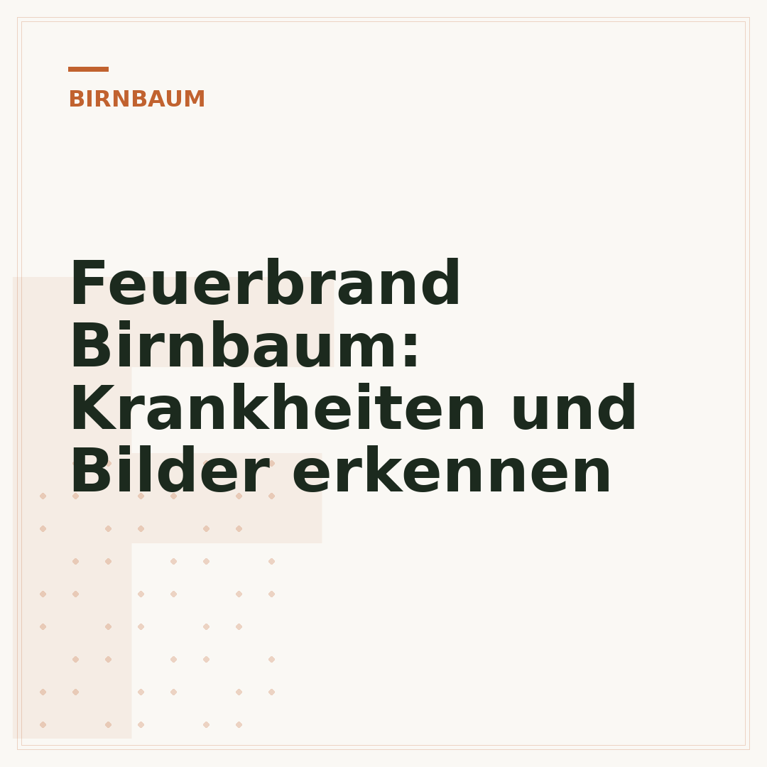 Feuerbrand Birnbaum: Krankheiten und Bilder erkennen