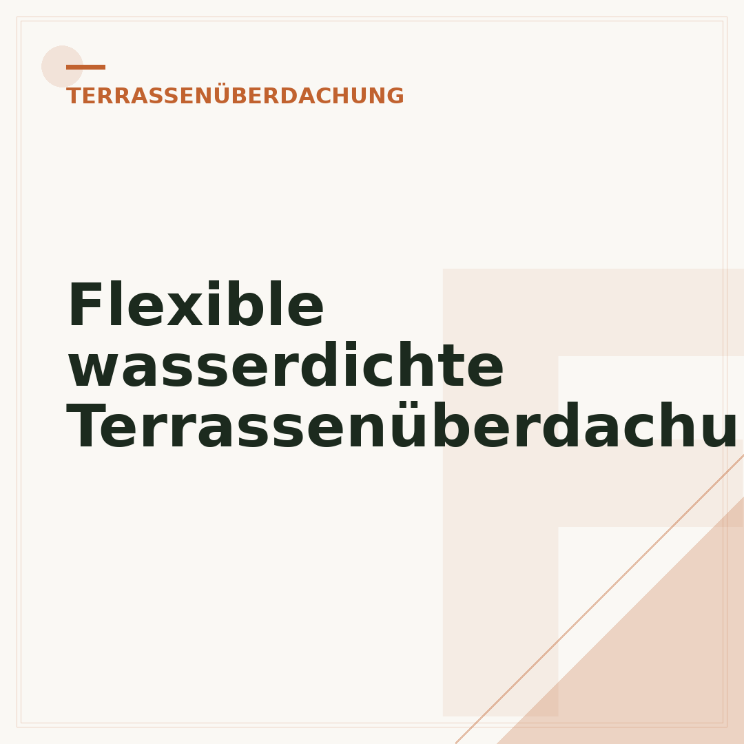 Flexible wasserdichte Terrassenüberdachung