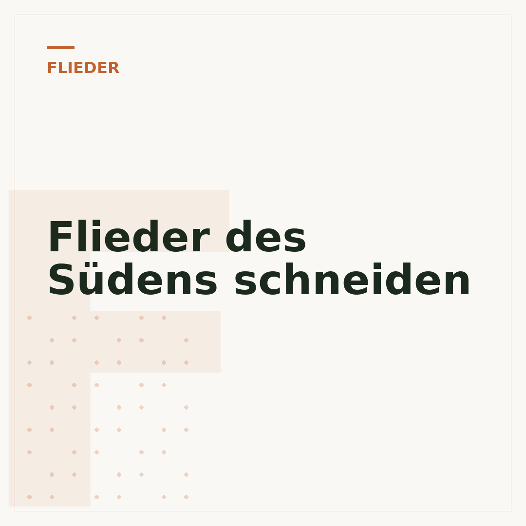 Flieder des Südens schneiden