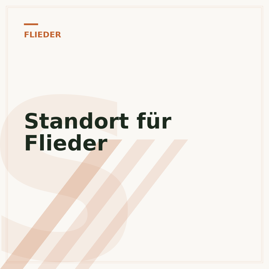 Standort für Flieder
