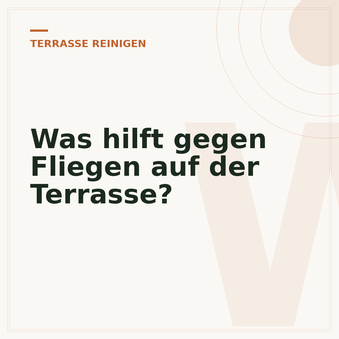 Was hilft gegen Fliegen auf der Terrasse?