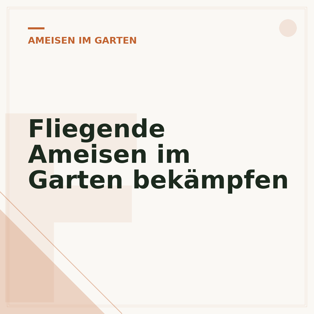 Fliegende Ameisen im Garten bekämpfen