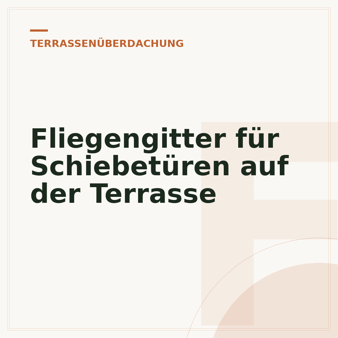 Fliegengitter für Schiebetüren auf der Terrasse