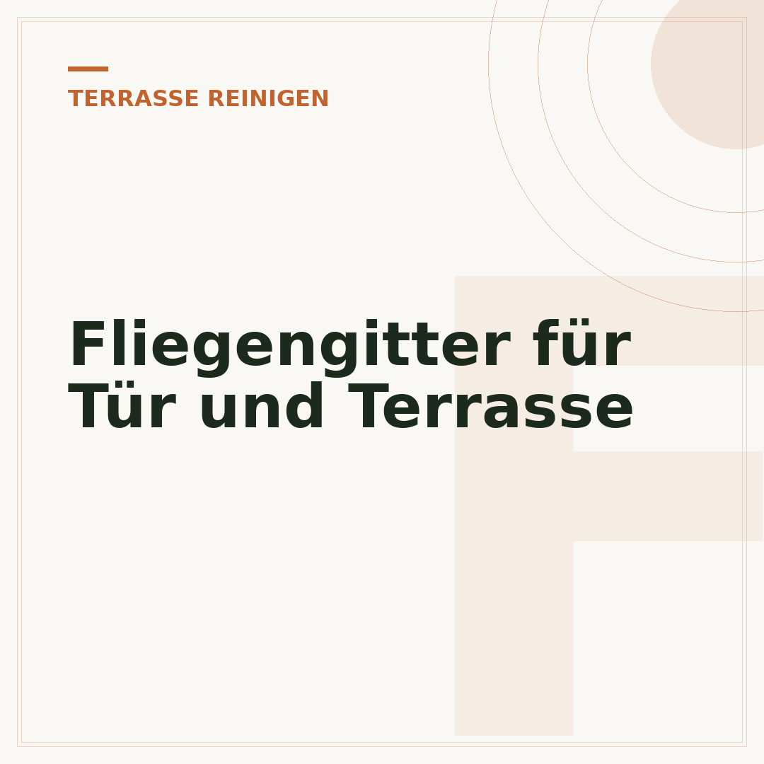 Fliegengitter für Tür und Terrasse