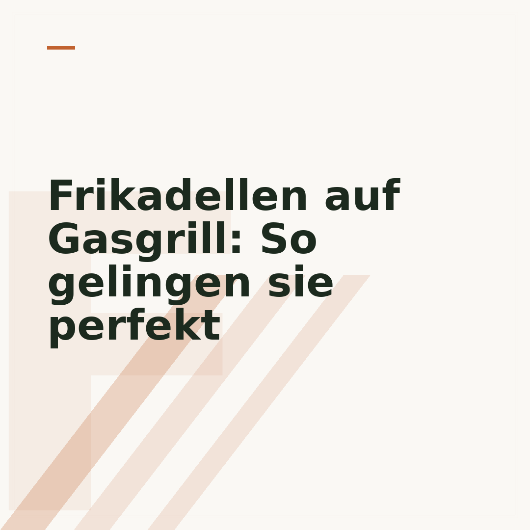 Frikadellen auf Gasgrill: So gelingen sie perfekt