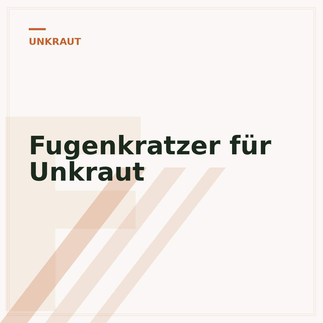 Fugenkratzer für Unkraut