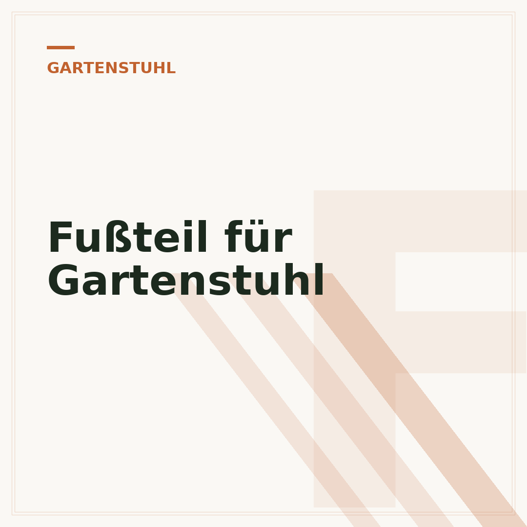 Fußteil für Gartenstuhl